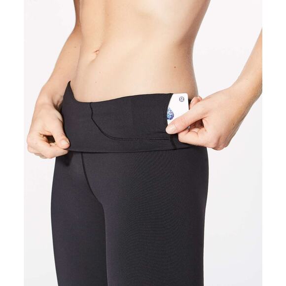 LULULEMON Wunder Under Hi-Rise Tight Full-On Luon 28" Size 8 Black - Picture 4 of 10